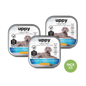 Comida Húmida Para Cão Adulto Raças Médias E Maxi Frango Terrina Uppy Nutri 3 X 300 g