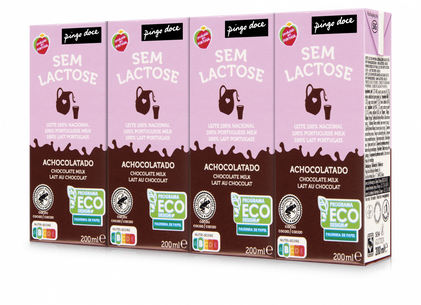Leite Achocolatado Sem Lactose Pack 4 Pingo Doce 4x0.2L