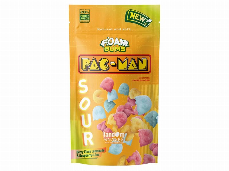 Gomas Pac-Man Sour Gums Berry Flush Lemonade & Raspberry-Lime 125 g