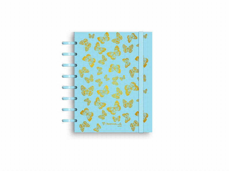 Caderno A5 Ecosmart Ambar Pautado Goldfly 100 Folhas