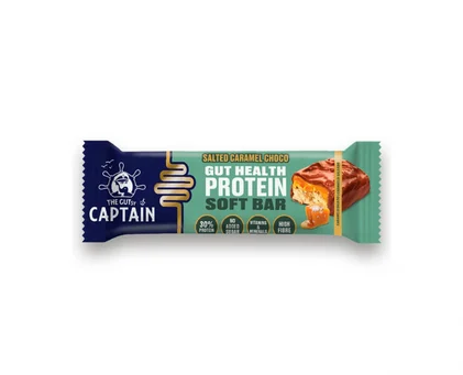 Barra De Proteína Com Chocolate E Caramelo Salgado The Gutsy Captain 0.045Kg