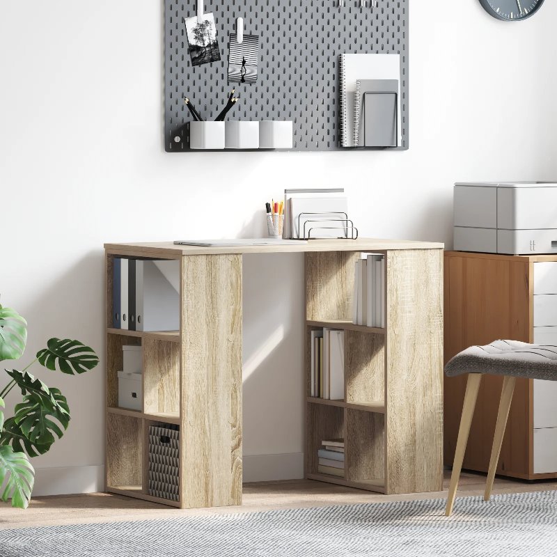 Hkh Mesa De Canto Em Madeira Carvalho Sonoma Mdf Médio