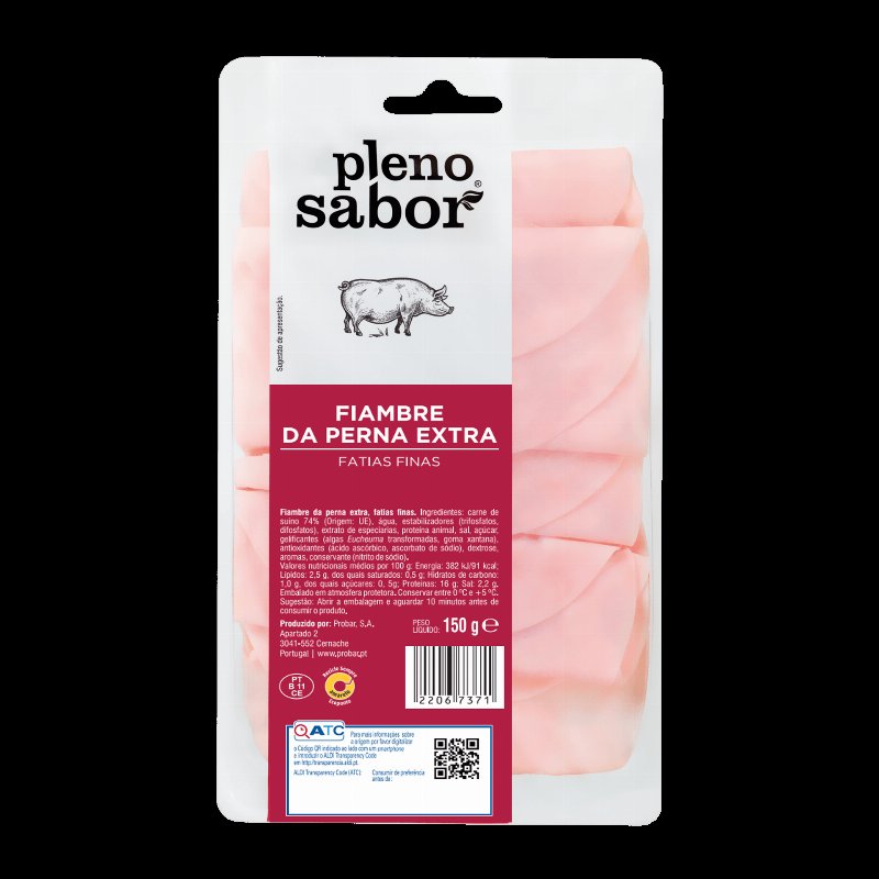 Fiambre Da Perna Extra Em Fatias Finíssimas 150 g