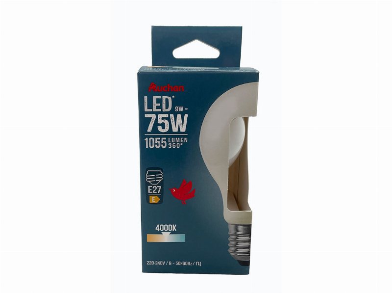 Lâmpada Led Standard Auchan E27 75W Luz Branca