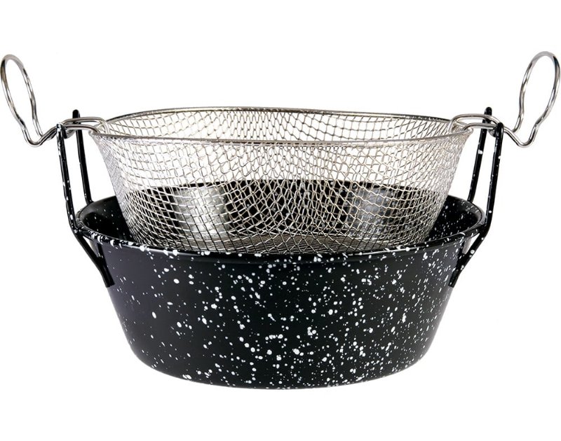 Fritadeira Com Cesto Grilo Esmalte 24Cm