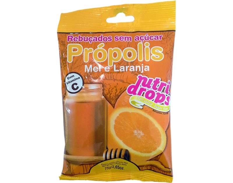 Rebuçados Nutridrops Propolis E Mel Sem Açúcar 75 g