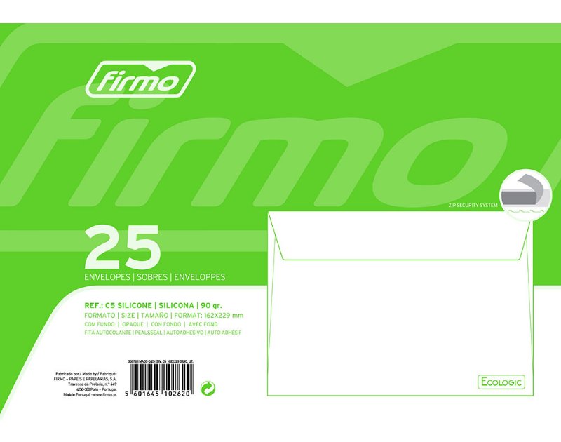 Envelopes C5 Kraft Silicone 162X229Cm 25 Unidades