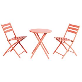 Conjunto De Refeição Mesa E 2 Cadeiras Terracota Açores Kasa