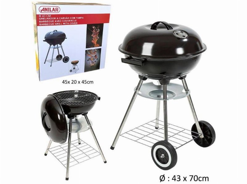 Grelhador Carvão Anilar 43Cm