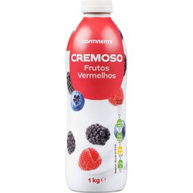 Iogurte Líquido Cremoso Frutos Vermelhos Continente 1 kg