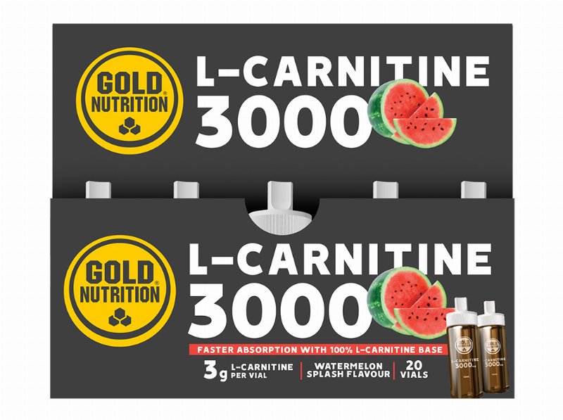 Suplemento Goldnutrition L-Cartinine 3000 Melancia 20Un