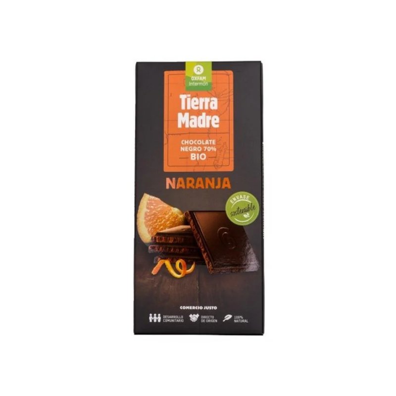 Chocolate Negro 70% Cacau Com Laranja Bio Tierra Madre 100 g