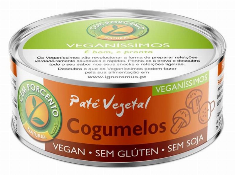 Paté Cem Porcento Veganíssimos Cogumelos 125 g