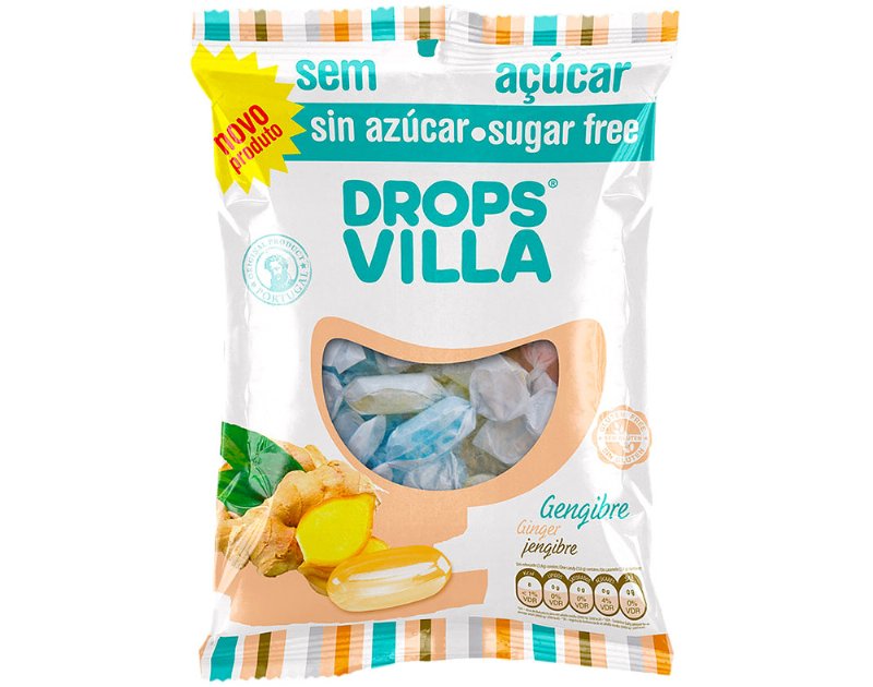 Drops Villa Gengibre Sem Açúcar 75 g