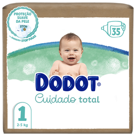 Fraldas Cuidado Total 2-5 kg T1 Dodot 35 Un