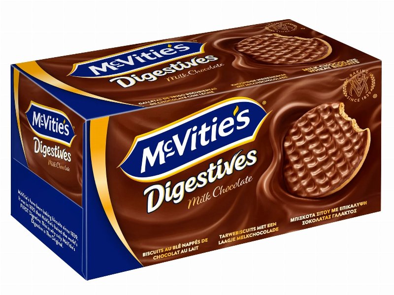 Bolachas Digestivas Mcvitie's Chocolate Leite 200 g
