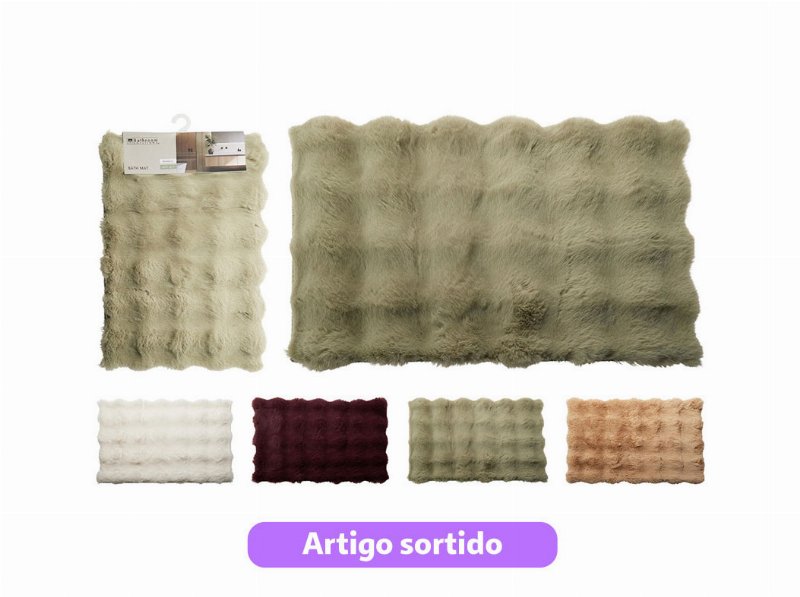 Tapete Wc Bath Solut 60X40Cm Cores Sortidas