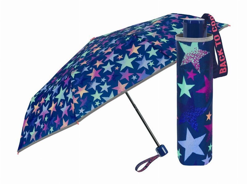 Guarda-Chuva Curto Menina Perletti Estrelas