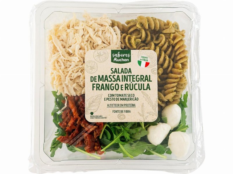 Salada De Massa Integral Frango E Rúcula Sabores Auchan 260 g