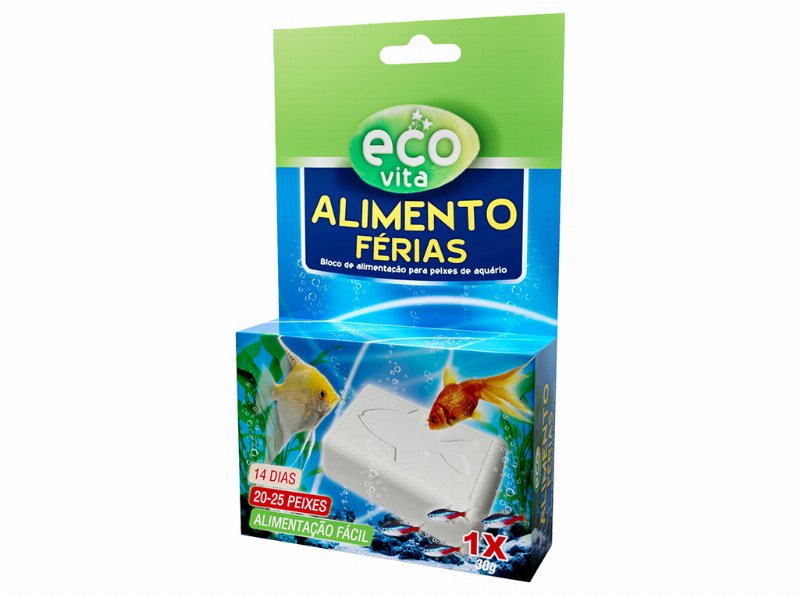 Alimento Para Peixes Eco-Vita Alimento De Férias 30 g