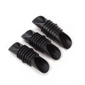 Conjunto 3 Salva Gotas Plástico Preto Koala Kasa