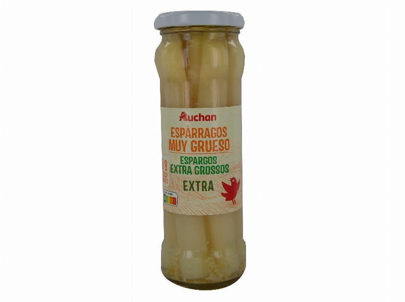 Espargos Brancos Auchan 6/8 Extra Grosso 330(205)G