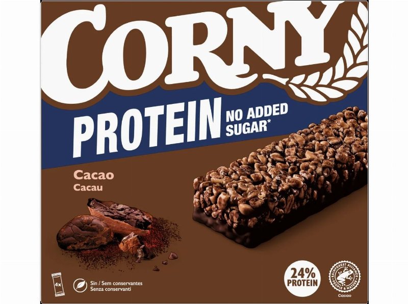 Barra De Cereais Corny Protein Cacau Sem Adição Açucar 4X25 g