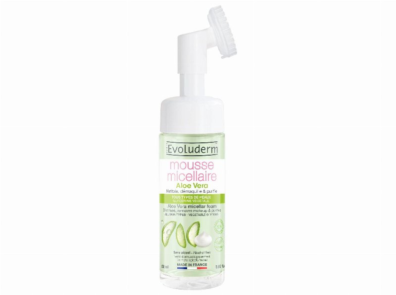Mousse De Limpeza Evoluderm Aloe Vera Escova 150 ml