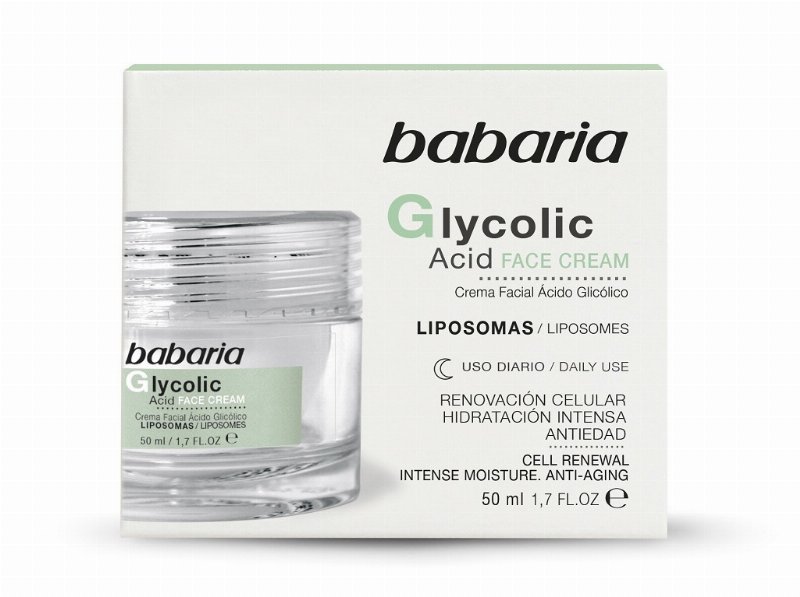 Creme Rosto Babaria Ácido Glicólico 50 ml