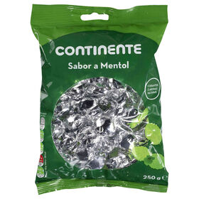 Rebuçados De Mentol Continente 250 gr