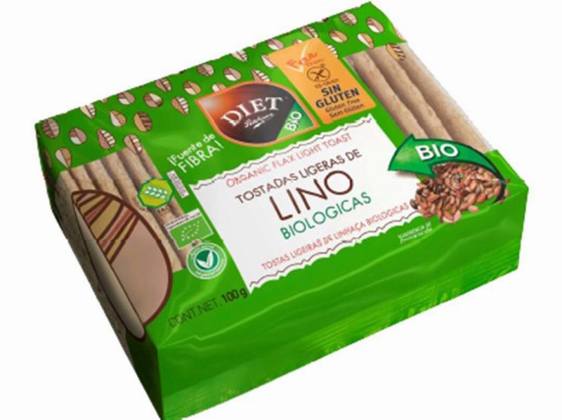 Tostas Diet Radisson Ligeiras Linhaça Bio Sem Glúten 100 g