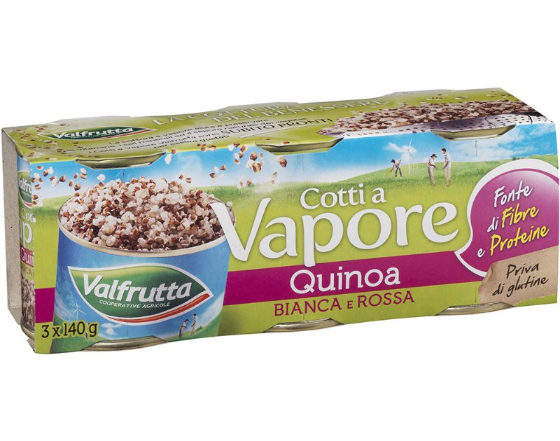 Quinoa Branca Vermelh Valfrutta Cozida Ao Vapor 3X140(135)G