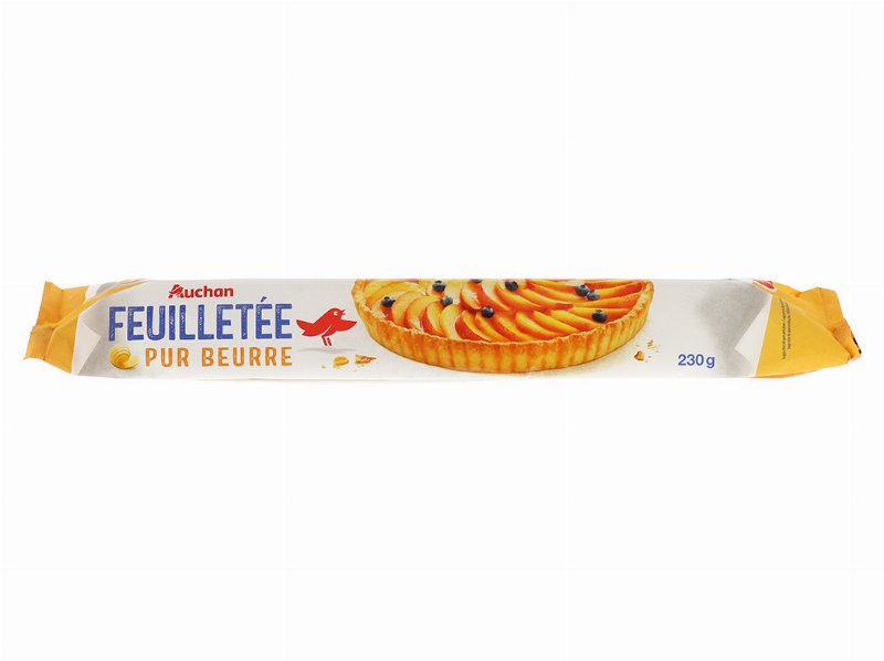 Massa Folhada Com Manteiga Auchan Gourmet230 G