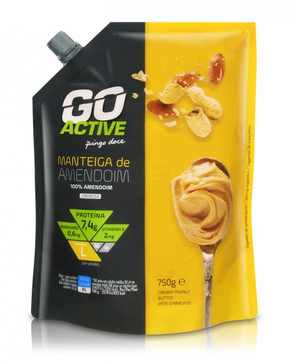 Manteiga De Amendoim Cremosa Go Active 0.75Kg