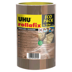 Pack Fita Cola De Embalar 50Mmx50Mts Castanha Uhu 3 Un