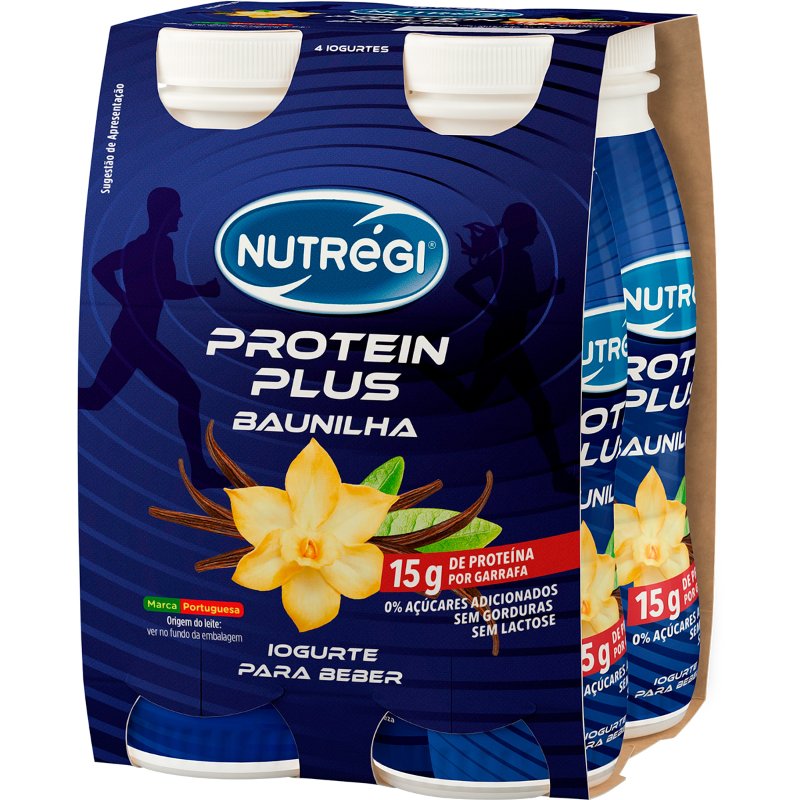 Iogurte Proteína Magro Líquido Baunilha Pack 4 Unidades 170 g