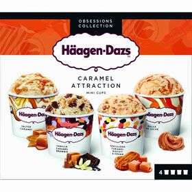 Gelado Caramelo Collection Minicups Häagen-Dazs 380 ml (4 Un)