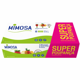 Iogurte Aroma Morango, Coco E Tutti Frutti Super Poupança Mimosa 960 gr (8 Un)