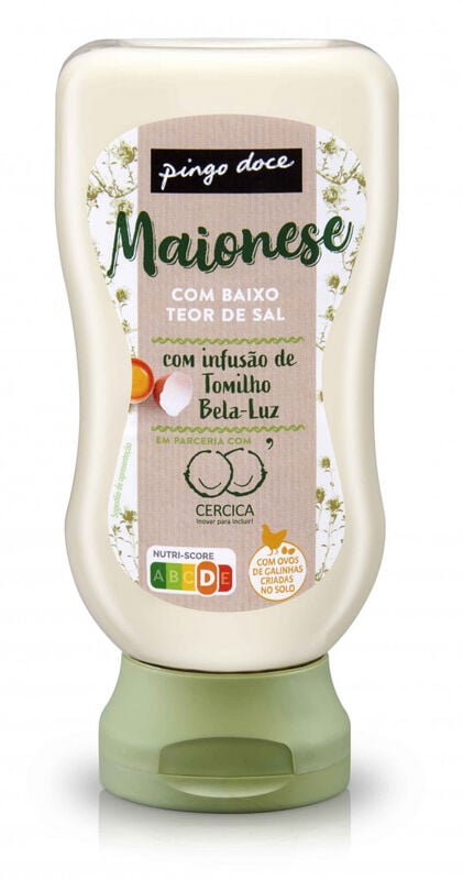 Maionese Baixo Teor De Sal Com Tomilho Top Down Pingo Doce 0.25Kg