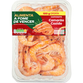 Camarão Cozido 60/80 Mundial Continente 600 g + 100 g