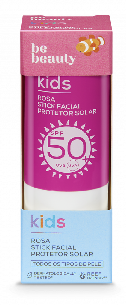 Protetor Solar Stick Rosa Spf50+ Be Beauty 1Un