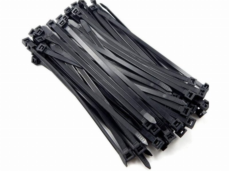 Abraçadeiras De Cabo Auchan Preto 20 Unidades 3.5X200Mm