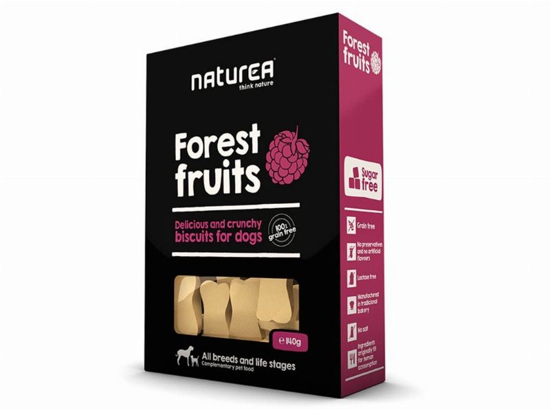 Snack Cão Naturea Biscoitos Frutos Verm. 140 g