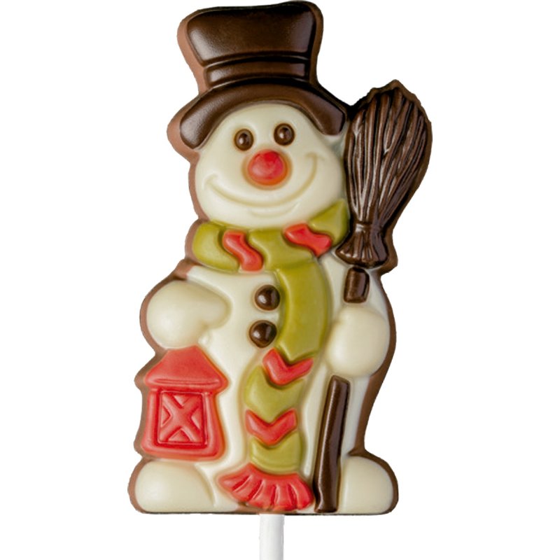 Chupa De Chocolate Boneco De Neve 35 g