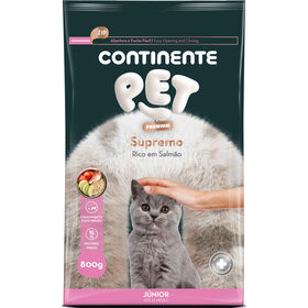 Ração Para Gato Júnior Salmão Continente Pet Premium 800 g