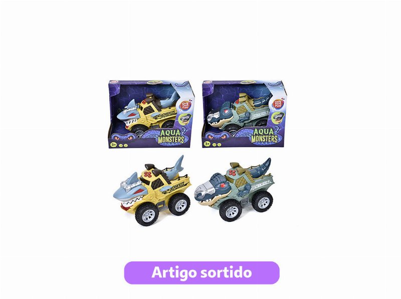 Shark Car One Two Fun Com Luz E Som Modelos Sortidos