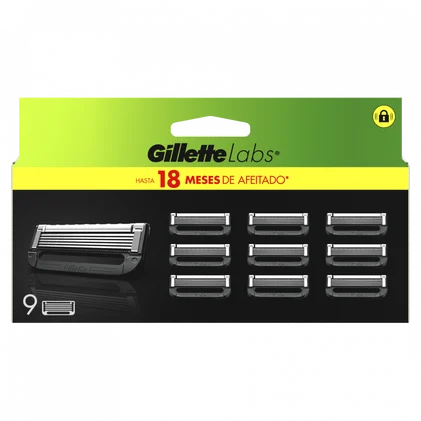 Recarga De Lâminas Labs Gillette 9Un