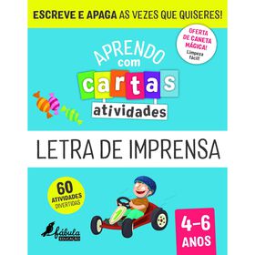 Aprendo Com Cartas - Atividades - Letra De Imprensa (4-6 Anos)