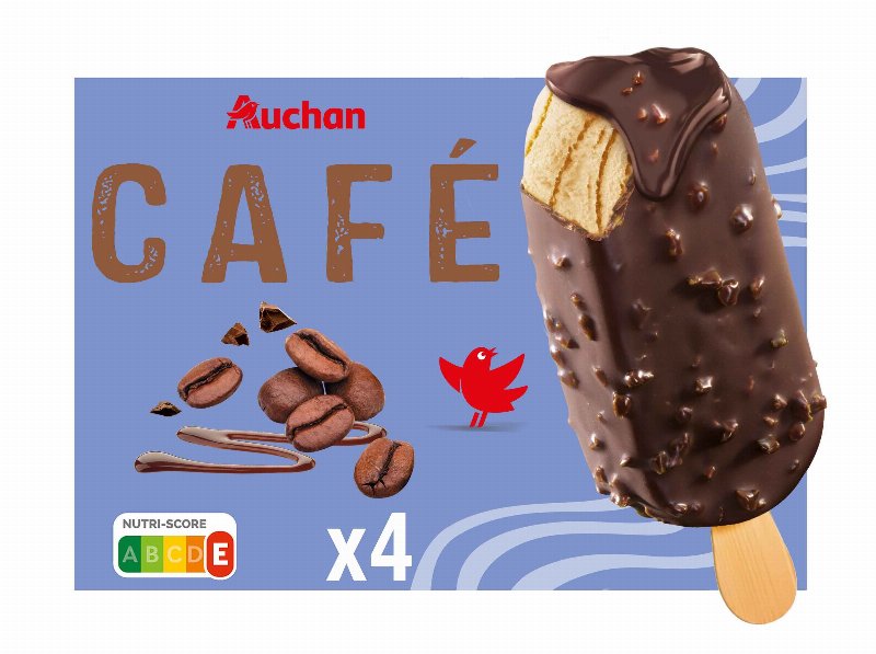 Gelado Palito Auchan Café 4X100 ml