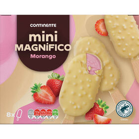 Gelado Mini Magnífico Chocolate Branco Com Morango Continente 8 X 50 ml